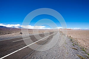 Road to San pedro de Atacama, Chile landscape