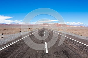 Road to San pedro de Atacama, Chile landscape