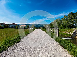 road to the sky , picture taken in Marostica, Vicenza city, Veneto, Italy