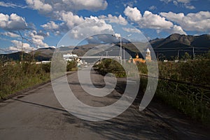 The road to the small village of Ust-Nera.