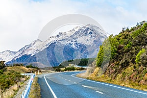 A road to the snow mountain. Fiordland, New Zealand. I