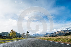 A road to the snow mountain. Fiordland, New Zealand. I