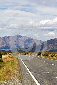 Road to the Southern Alps. South Island, New Zealand