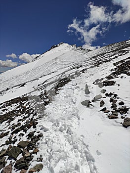 road to the summit of peak vallecitos photo