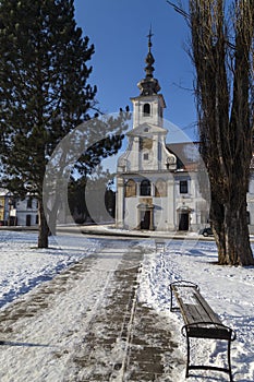 Road to the temple, town Spisske Podhradie, Slovakia