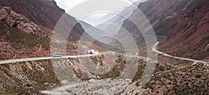 Road to Ticlio in Peru