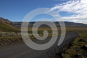 A Road to the Valley of Elves in Iceland