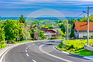 Road to Varazdin, Croatia.