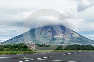 Road to volcano in Isla de Ometepe, Nicaragua photo