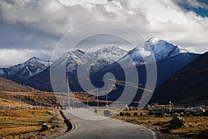 Road to Yading Nature Reserve