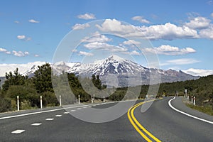 Road in Tongariro National Park, New Zealand