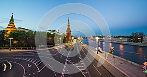 Road traffic near the Kremlin