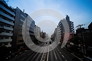 Road traffic in rush hour in Tokyo, Japan