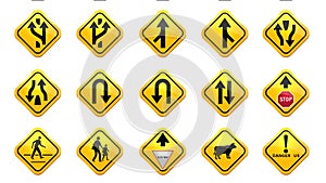 Road and Traffic signs collection