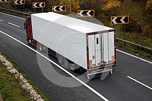 Road transport. Articulated lorry