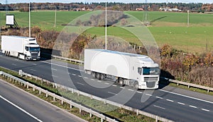 Road transport - lorries on the british motorway