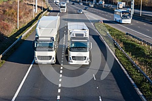 Road transport - lorries on the motorway