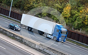 Road transport - lorry on the motorway