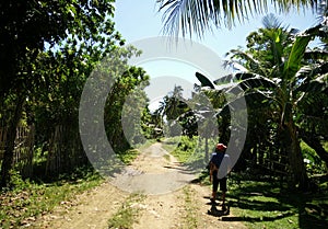 A Road Less Traveled in Anda Municipality, Bohol Island, Philippines