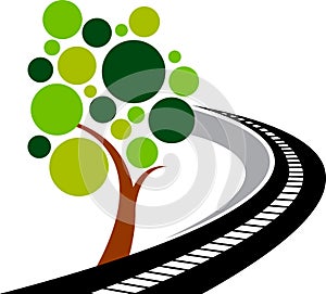 Road tree logo