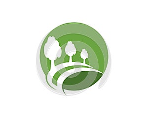 Road tree logo vector