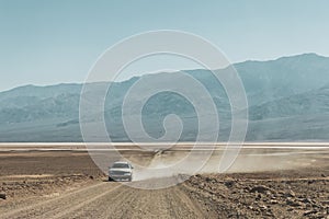 Road trip in the desert. Death Valley National Park, California