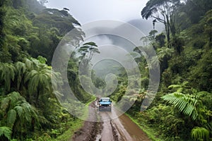 a road trip through the lush jungles and rainforests of south america