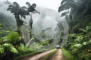 a road trip through the lush jungles and rainforests of south america