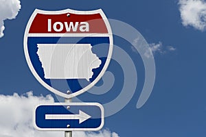 Road trip to Iowa with sky photo