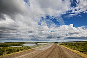 Road in tundra