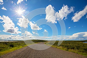 Road in tundra