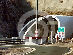 Road tunel Sveti Rok, Velebit - Croatia