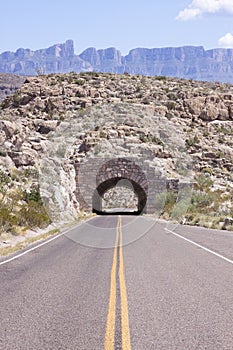 Road tunnel in Texas