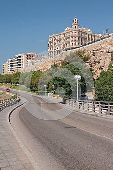 Road under `Balcony of Mediterranean.` Tarragona, Spain