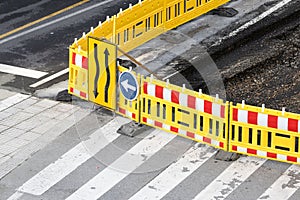 Road under construction background