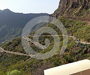 Road up to mediterrane mountains