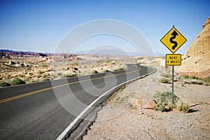 Road in the Valley of Fire State Park