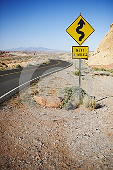 Road in the Valley of Fire State Park