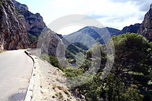 Road by the Verdon Gorge