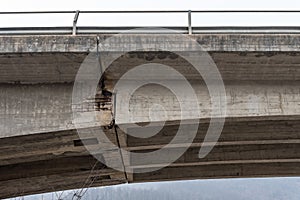 road viaduct damaged