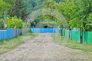 Road in the village