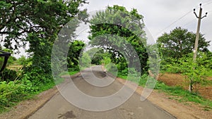 A road  in a village of odisha