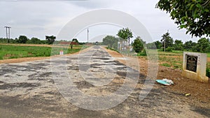 A road  in a village of odisha