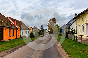 Road through the village Warthe, Usedom