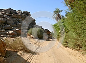 The road between Wadi Halfa and Khartoum.