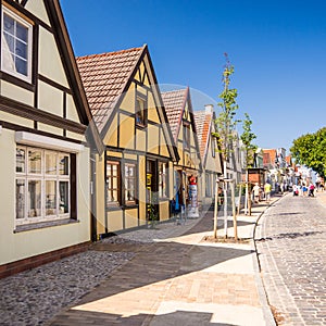 Road in warnemuende