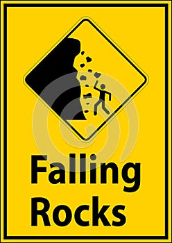 Road Warning Sign, Falling Rocks , Falling Ice