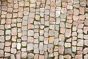 Road was paved with stone photo