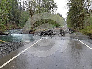 Road washout