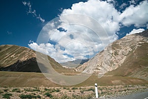 Road on the way from Bishkek to Osh, Kyrgyzstan